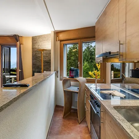 Chaleureux Studio Avec Vue Sur Les Montagnes * 克莱恩 蒙塔纳