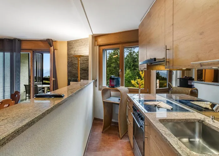 Chaleureux Studio Avec Vue Sur Les Montagnes * Crans-Montana